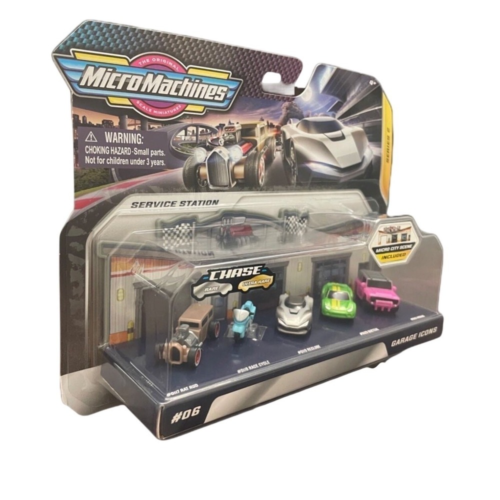 Micro Machines Series 2 Service Station Garage Icons 6 Micro City Scene Included